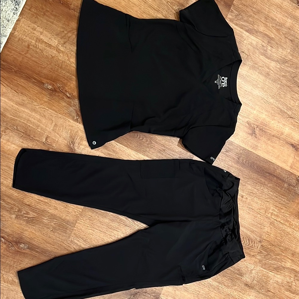 Black Scrub Set
